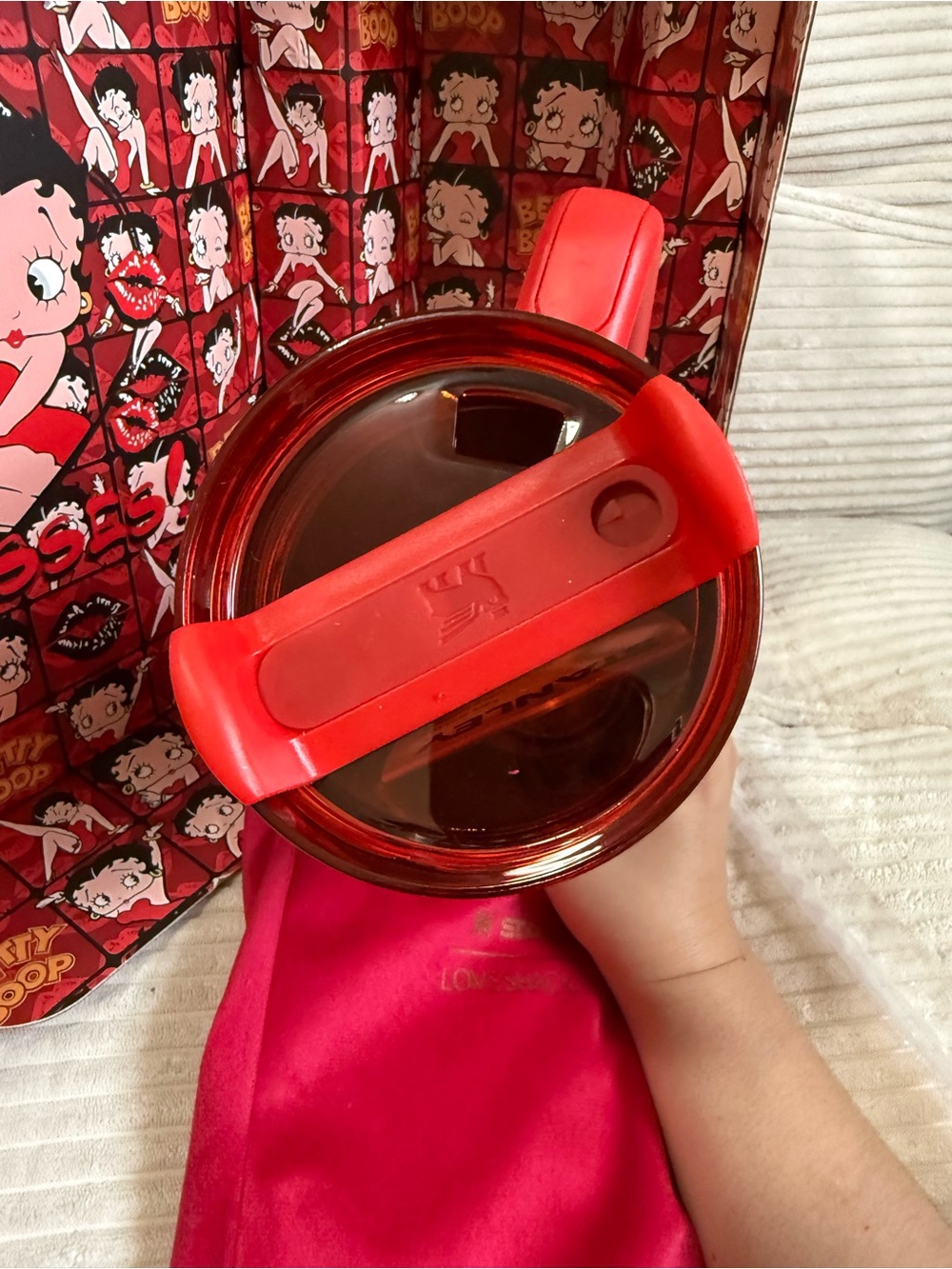 Customized Stanley Betty Boop Red & White Quencher H2.0 Kids Tumbler - Picture 3 of 5